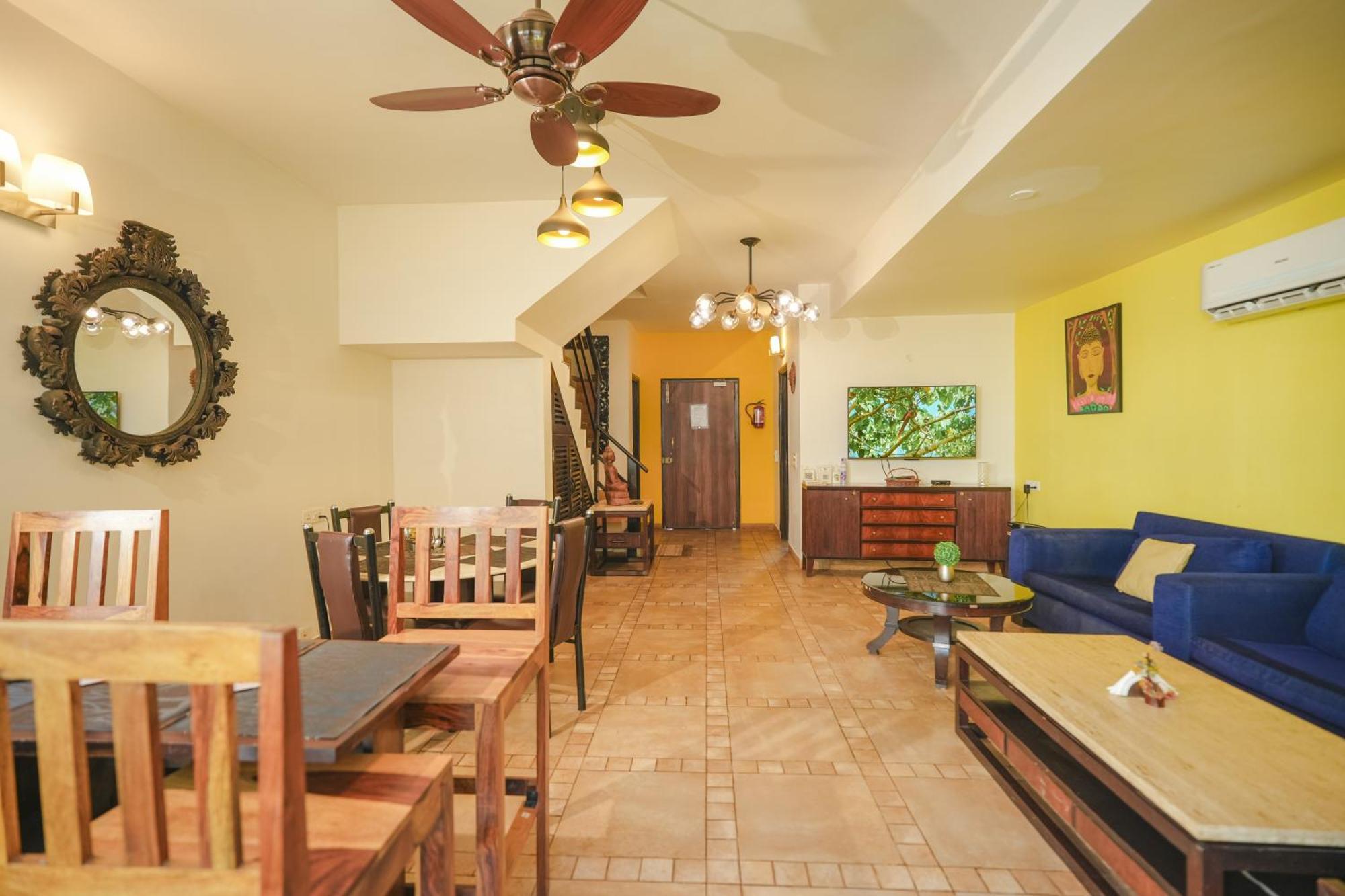 Villa M - Jia 3- 3Bhk In Candolim, Pool Facing, Near Beach, Breakfast Included Exterior foto